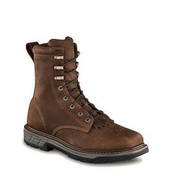 Red Wing Rio Flex 8-inch Safety Toe - Hnede Nepremokave Topanky Panske, RW071SK